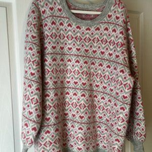 Loft 20/22 Heart sweater